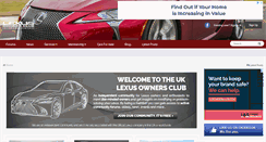 Desktop Screenshot of lexusownersclub.co.uk